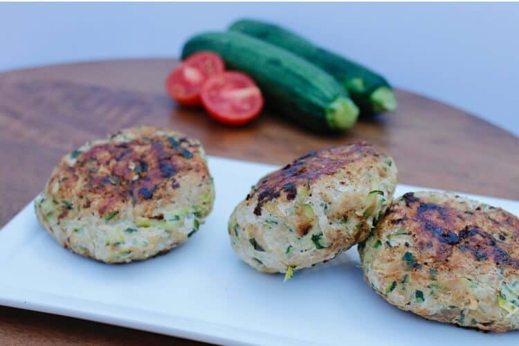 Burger loaded with shredded veggies with a punch of flavor!