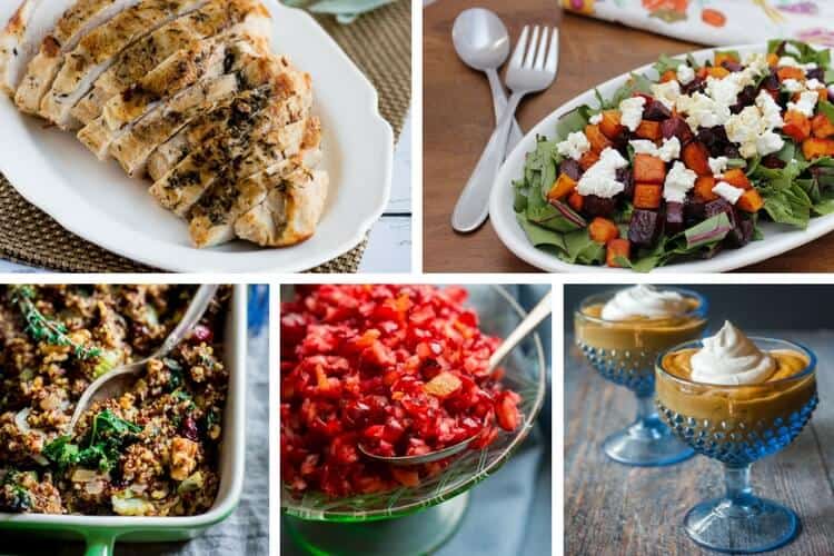 These healthy Thanksgiving recipes are simple and easy! Turkey, traditional sides, salad, and dessert... these ideas will inspire you!