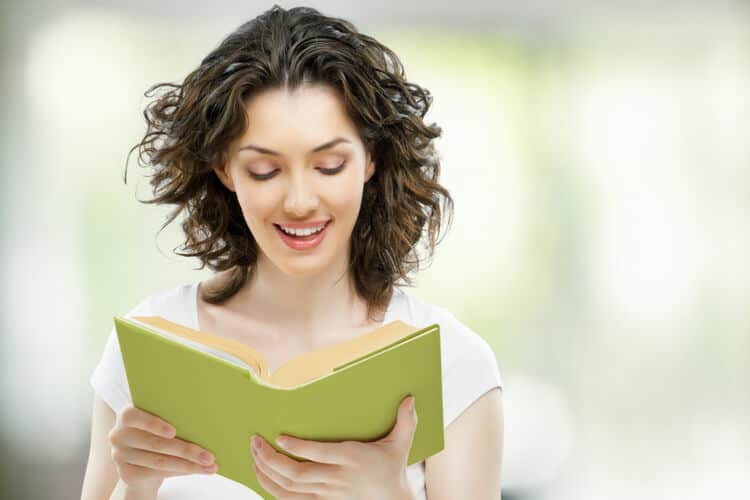 woman reading the Bible about body image