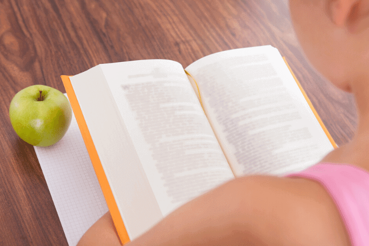 woman reading what the Bible says about diets